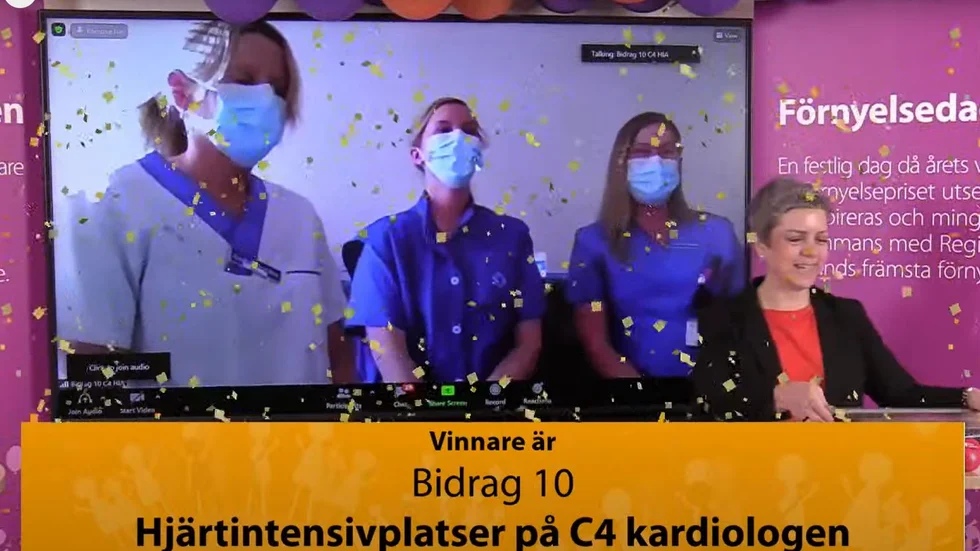 Årets Kvalitetspris gick till C4 kardiologen för sitt arbete med att skapa hjärtintensivplatser på avdelningen, och därmed frigöra platser från IVA.