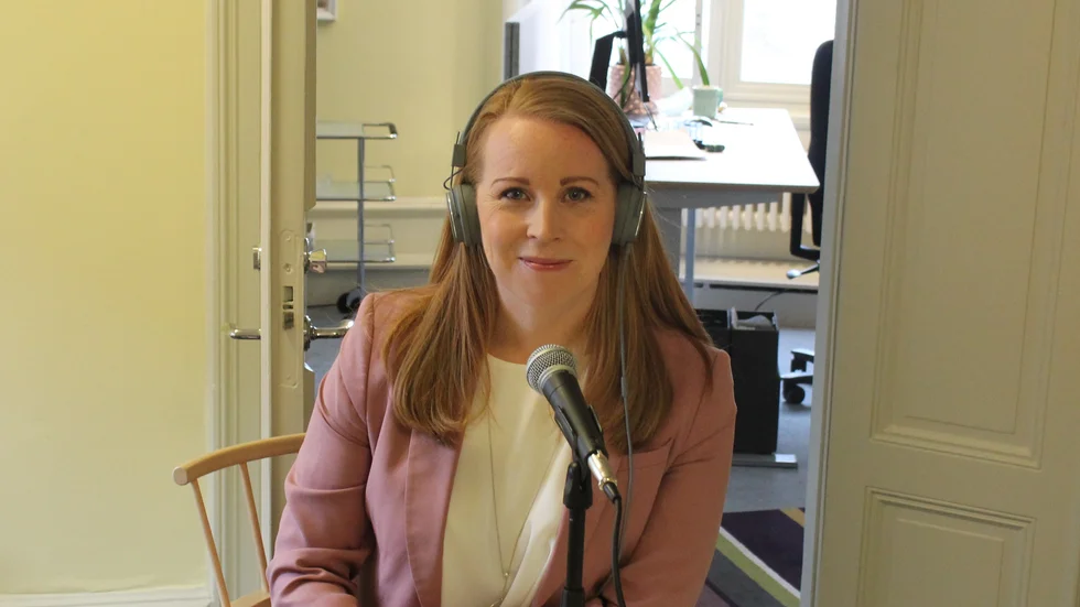 Annie Lööf var gäst i podden "Widar Möter" den 12 april i år.