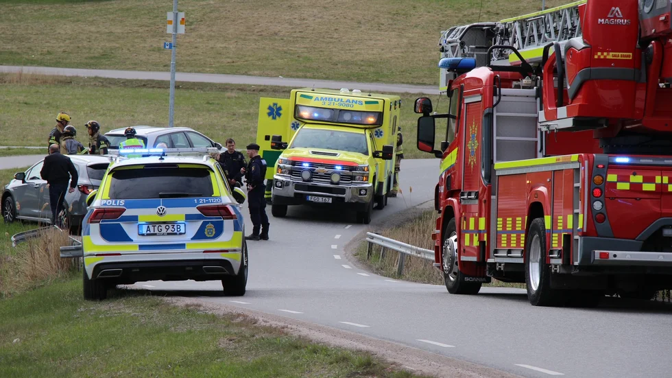 En mopedolycka skedde under tisdagsförmiddagen i Ekeby.