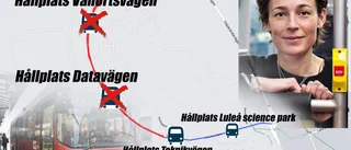 Luleå lokaltrafik stänger två hållplatser på Porsön: "Bussarna har svårt att backa och vända"