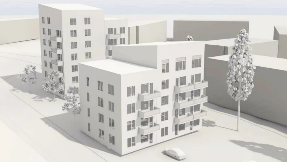Det norra huset får bli sex och sju våningar högt, och det södra får vara fyra och fem våningar.