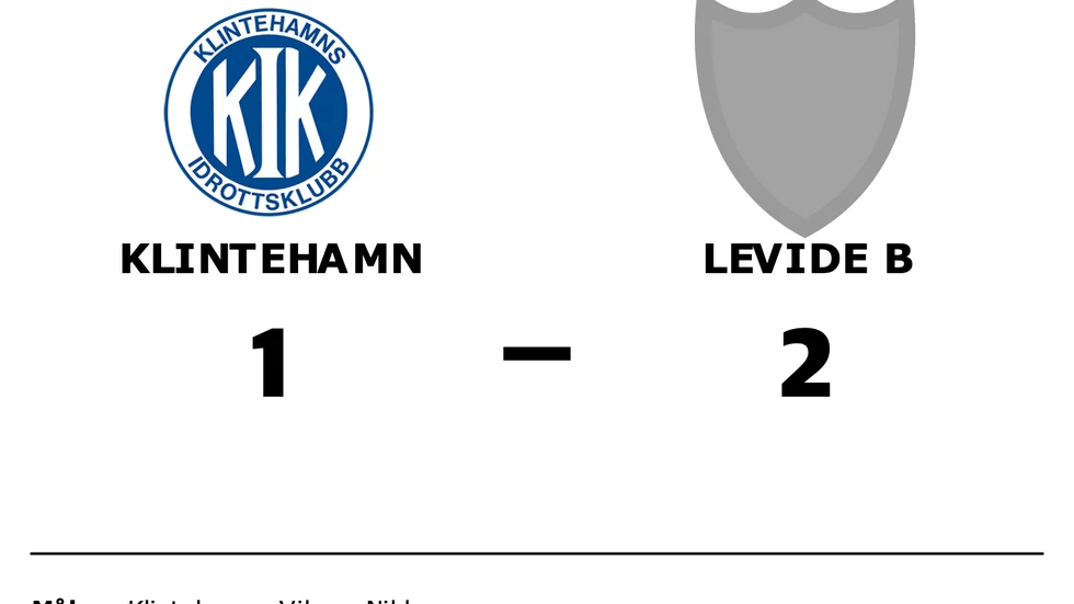 Klintehamn förlorade mot Levide B