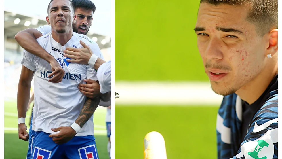 Lucas LIma snackar om succén i lördags.