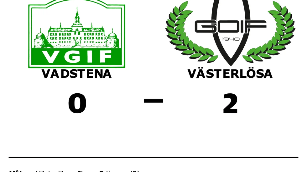 Vadstena förlorade mot Västerlösa