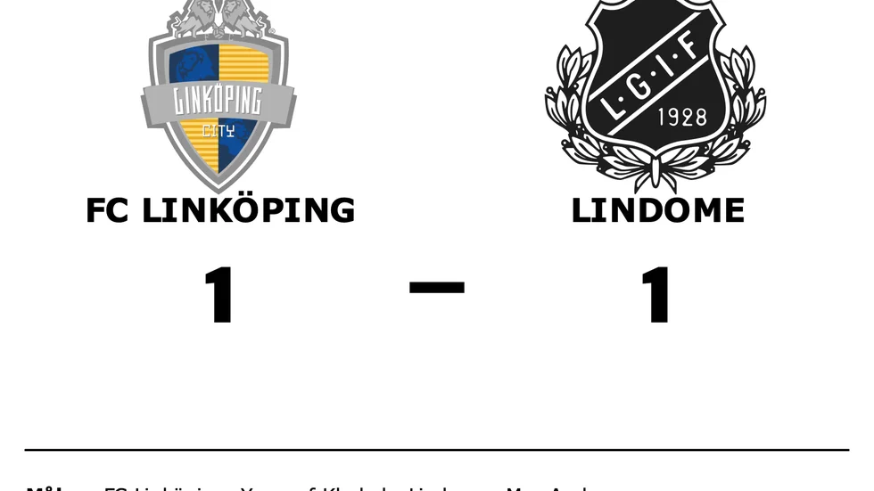 FC Linköping spelade lika mot Lindome