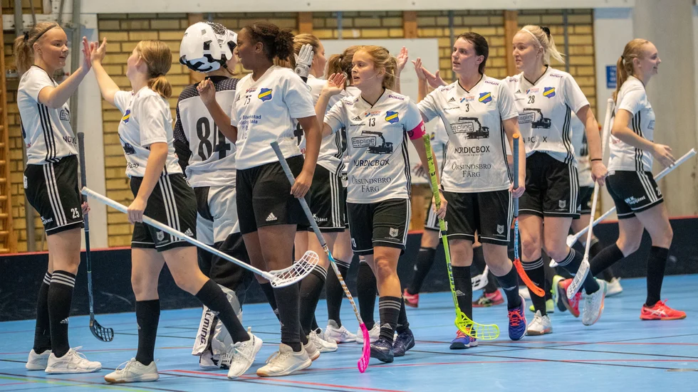 Hela nio mål av EIBK och från åtta olika spelare i seger matchen mot Björklinge