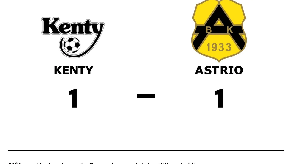 BK Kenty spelade lika mot BK Astrio