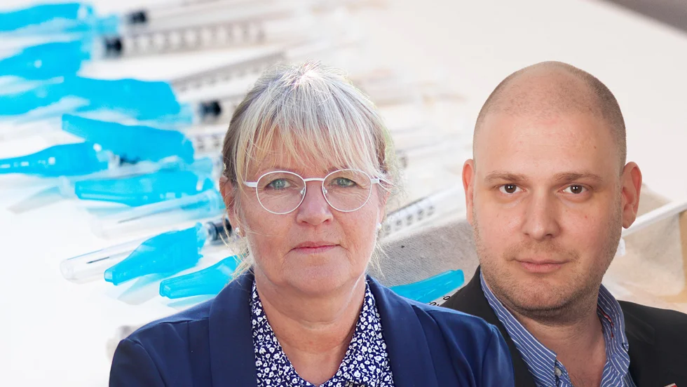 Eva Bergström, omsorgschef Norsjö kommun, och John Olsson, socialchef i Malå. Bilden är ett montage.