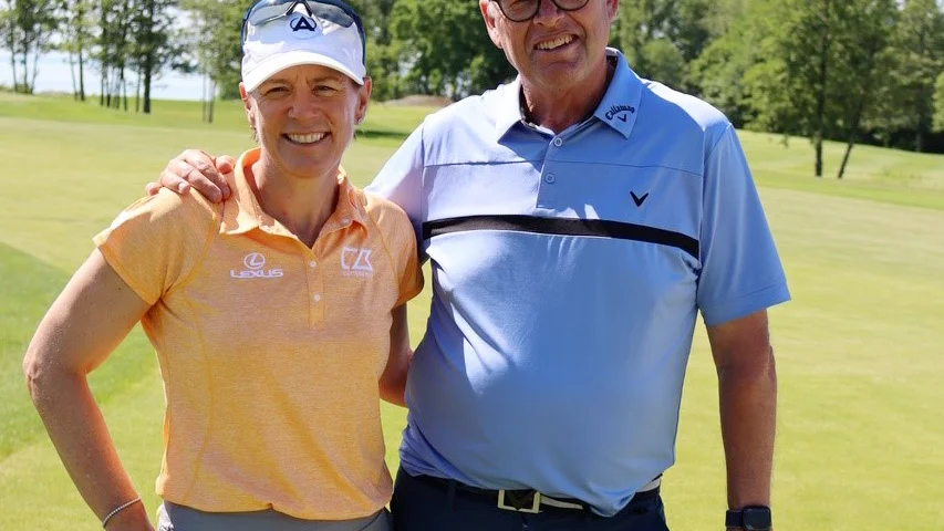 Annika Sörenstam och Henri Reis.