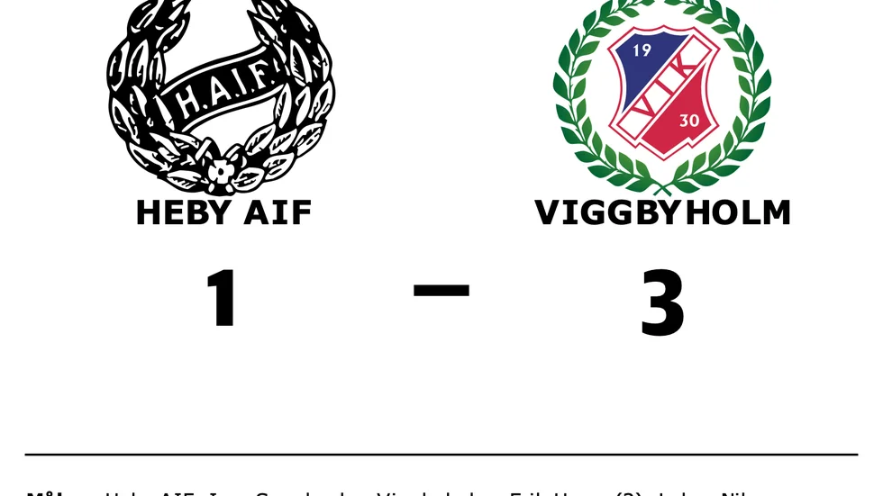 Heby AIF förlorade mot Viggbyholm
