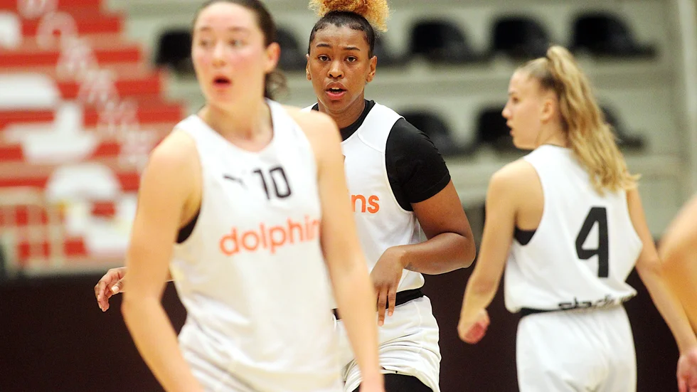 Akienreh Johnson blev poängbäst i Dolphins som blev första lag i ligan att skaka om mästarna Luleå. Men det räckte inte till seger.