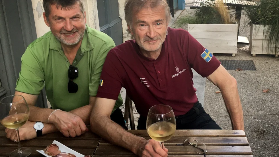 Jerker Delsing och Richard Granberg, Piteå, tävlade tillsammans med Torgny Almgren och Ulf Palmnäs, Trollhättan."Vi är inte alls nedstämda över resultatet. Det var svårt i år. Ikväll väntar en galamiddag och vi åker hem på söndag"