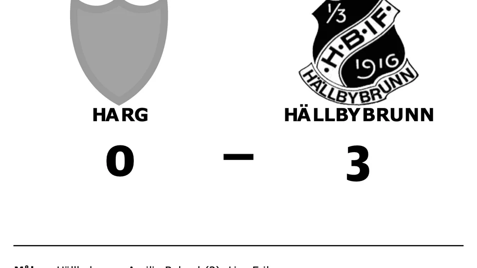 Hargs BK förlorade mot Hällbybrunns IF