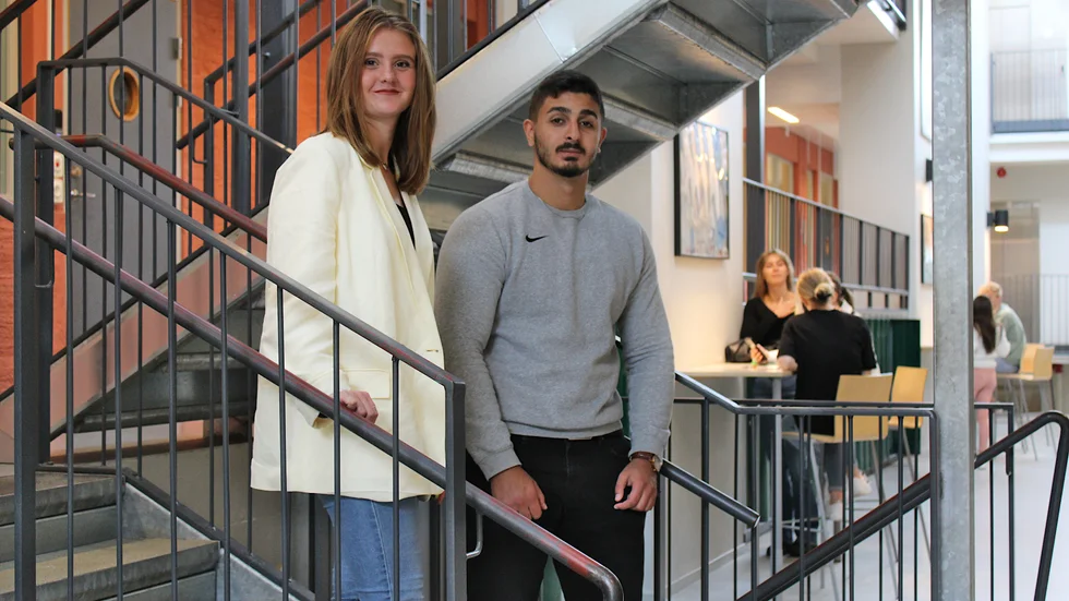Ida Olsson och Yahya El-Harake går tredje året på samhällsprogrammet på Vimmerby Gymnasium och är redo att spendera sista året av gymnasietiden på plats i skolan.