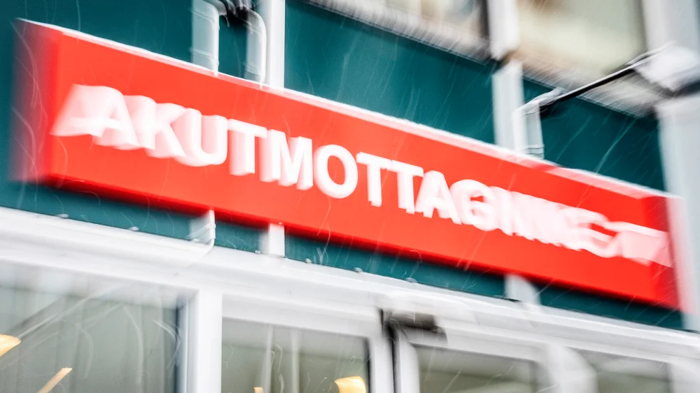En man kom skärskadad in på akuten. Arkivbild.