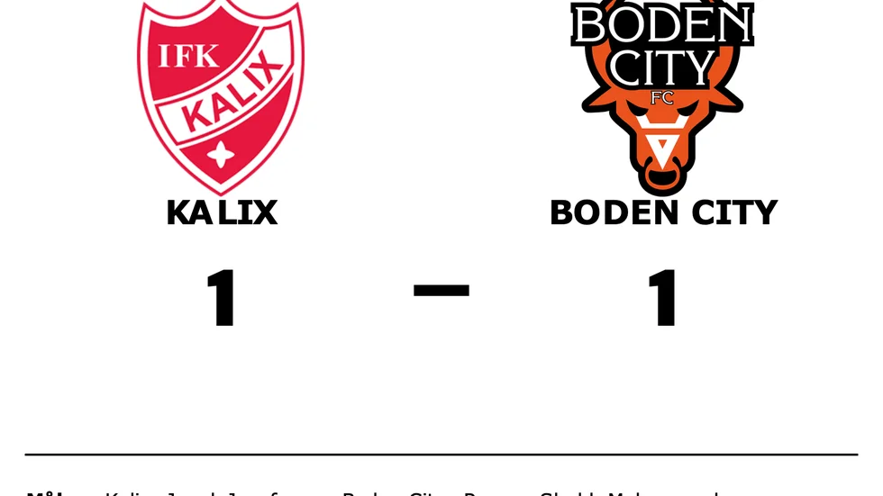 IFK Kalix spelade lika mot Boden City FC