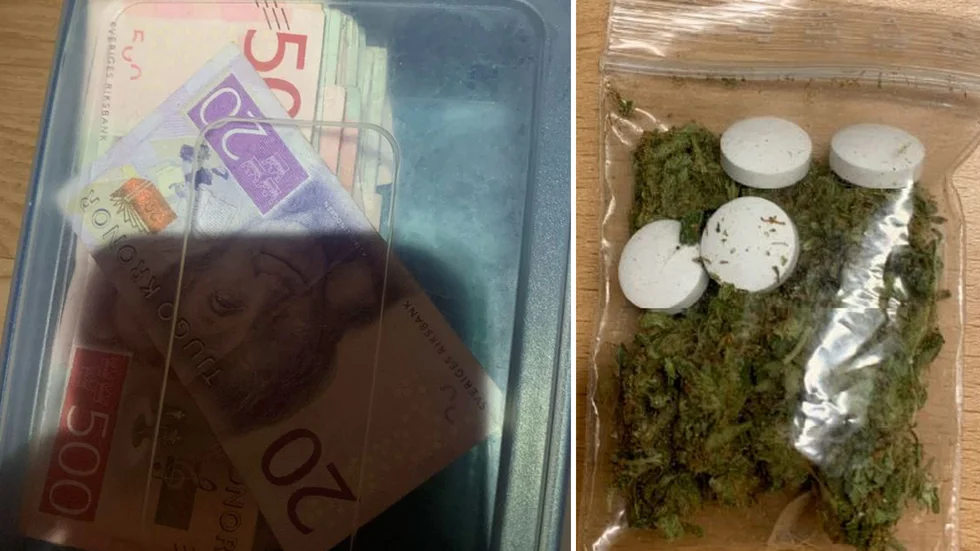 Vid husrannsakan i bostaden och på arbetsplatsen påträffades en rad olika narkotikapreparat och stora mängder kontanter. Nu åtalas mannen i 25-årsåldern för narkotikabrott.