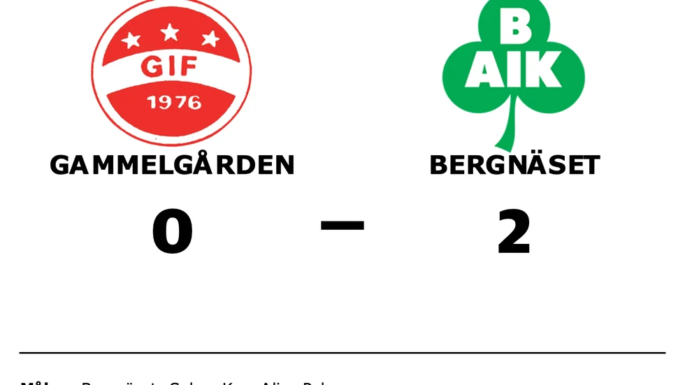 Gammelgården förlorade mot Bergnäset