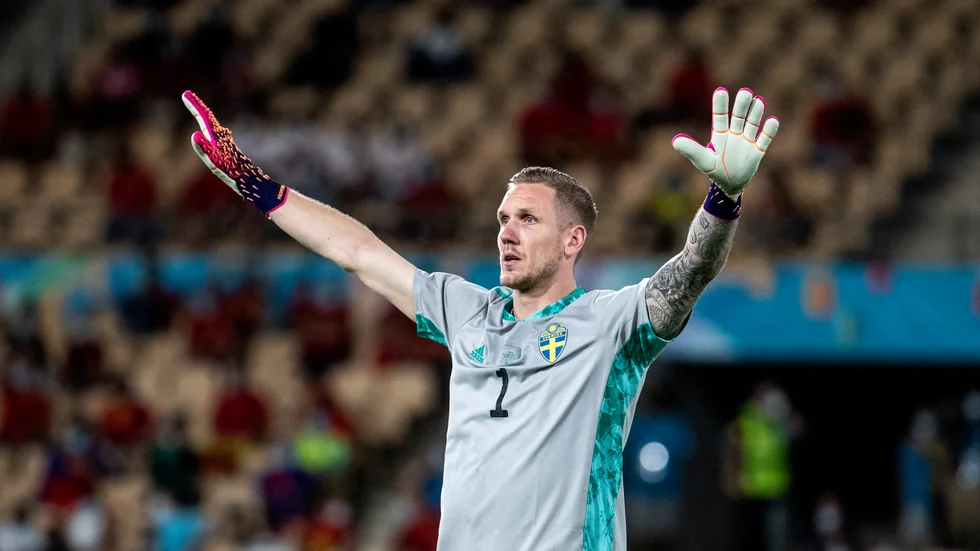 Robin Olsen storspelade i Sveriges mållösa möte med Spanien i Sevilla.