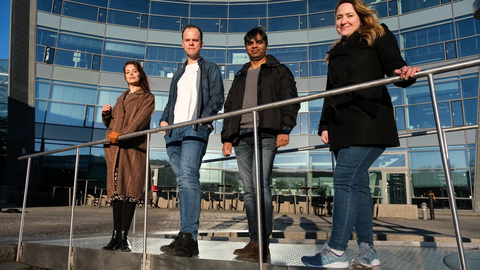 Bijona Troqe, Jean Zagonel, Awais Akram och Lorna McGeown har alla lämnat sina hemländer för att jobba i Linköping. 