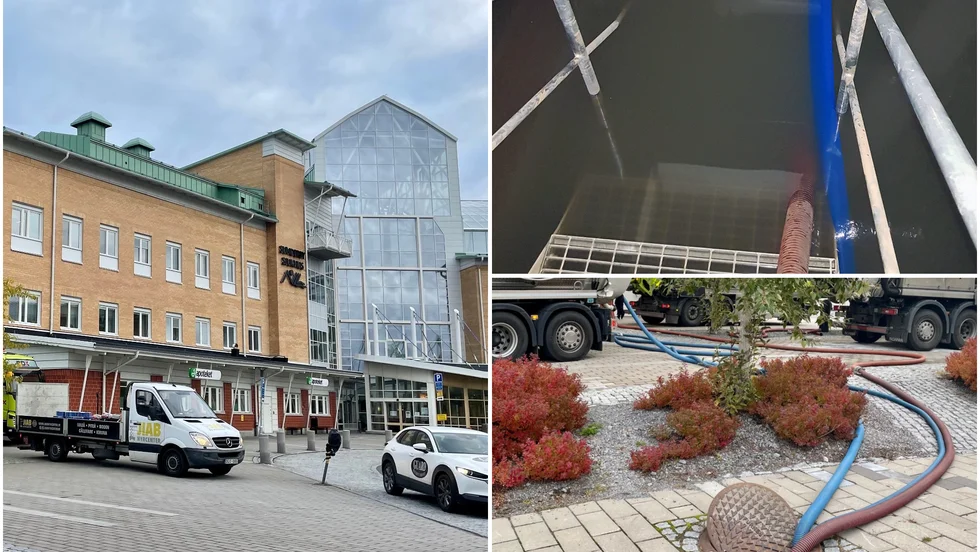 Sunderby sjukhus drabbades av översvämning som upptäcktes den 19 september.