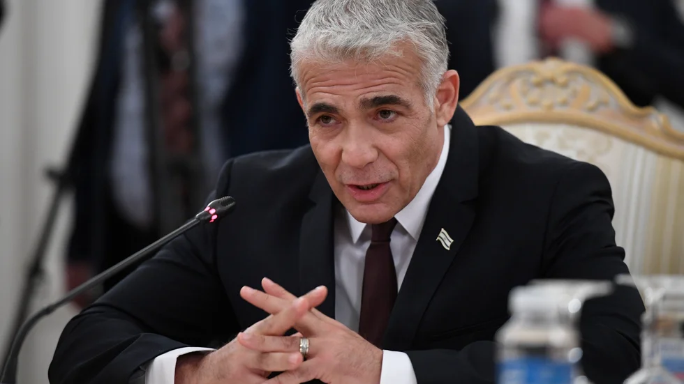 Israels utrikesminister Yair Lapid. Akivbild.