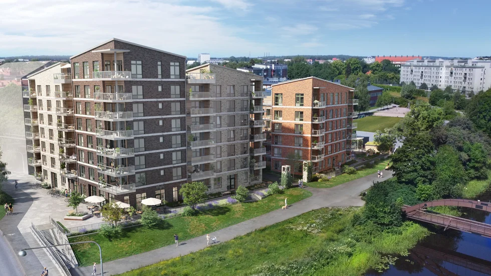 Det koperativa bostadsbolaget HSB ska bygga 135 exklusivare bostadsrätter i Luthagen vid Fyrisån. Under den första etappen ska 63 av bostadsrättslägenheter säljas.