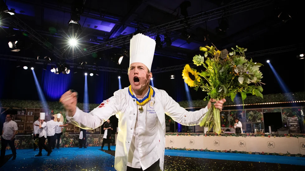 Gustav Leonhardt vann Årets kock 2021. Pressbild.
