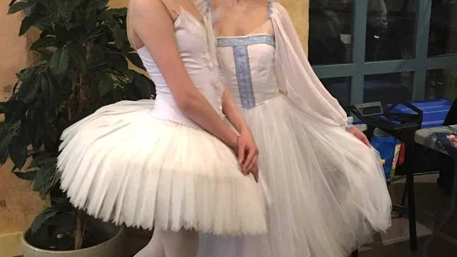 Ballerinor. Det blev ett mycket uppskattat evenemang hos besökarna.