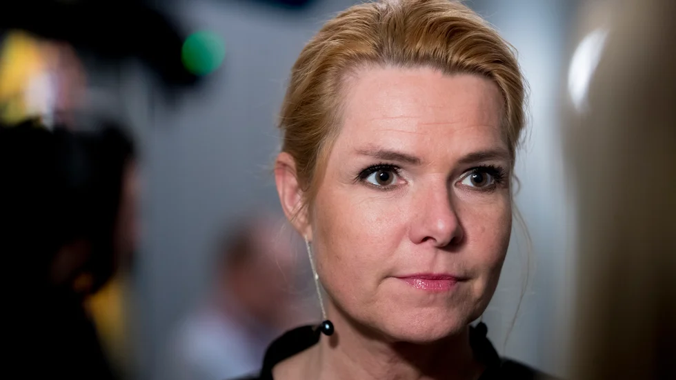 Åklagarsidan vill att Danmarks tidigare migrationsminister Inger Støjberg döms till fyra månaders fängelse. Arkivbild.
