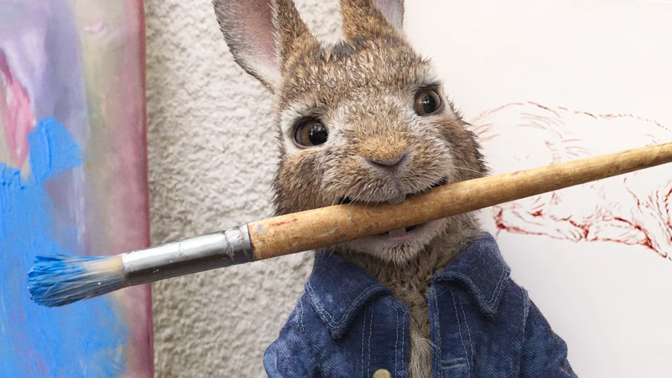 Gullig. Pelle Kanin är gullig men samtidigt en liten värsting. Foto: Courtesy of Sony Pictures.