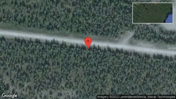 Personbil stillastående på E45