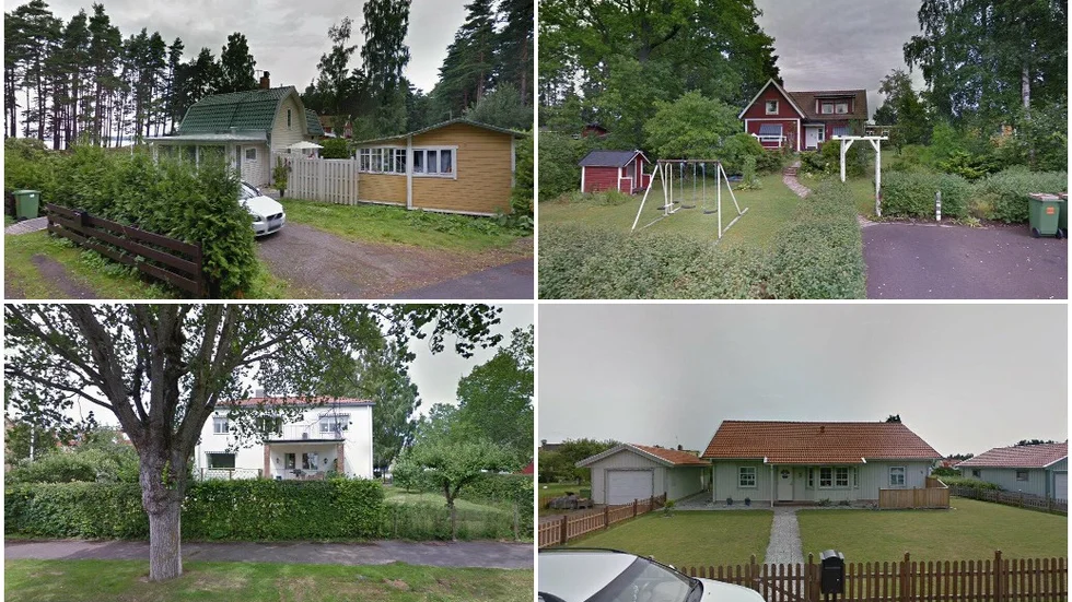 Virvelvägen 6, Varamovägen 112, Sjögatan 30 och Kärrgatan 5