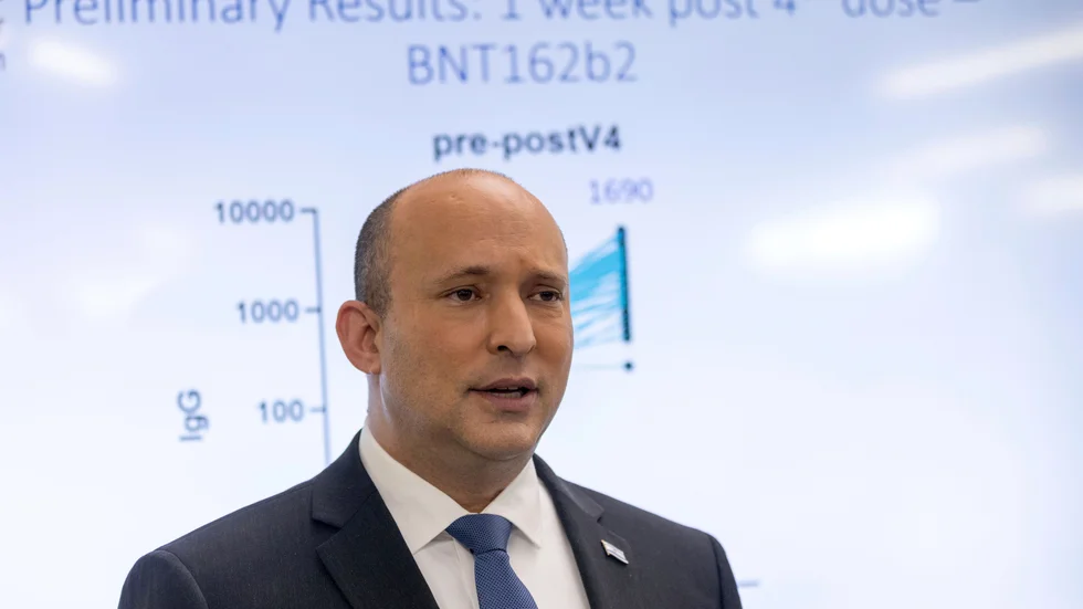 Israels premiärminister Naftali Bennett. Arkivbild.
