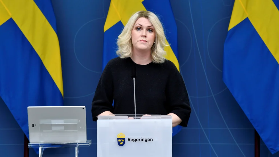 Socialminister Lena Hallengren (S) presenterade i dag de lagändringar som regeringen föreslår med lex "Lilla hjärtat".
