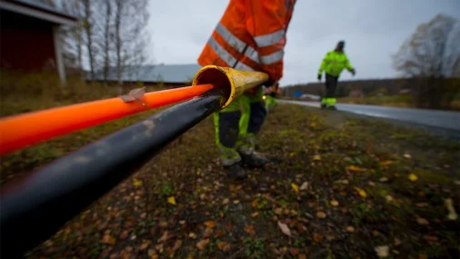 84 procent av hushållen i Västerbotten hade tillgång till snabbt bredband på 100 Mbit/s. 