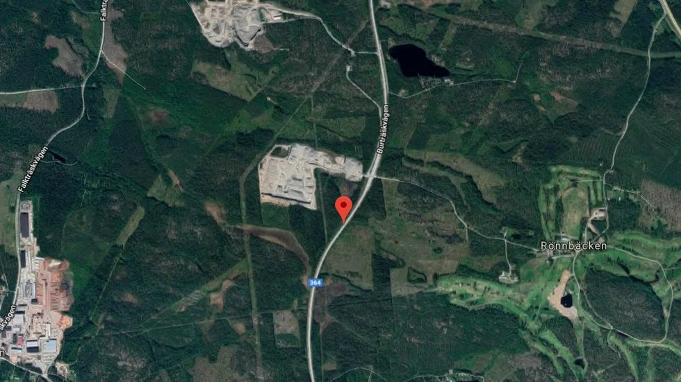 Här ska olyckan ha skett enligt SOS Alarm. 