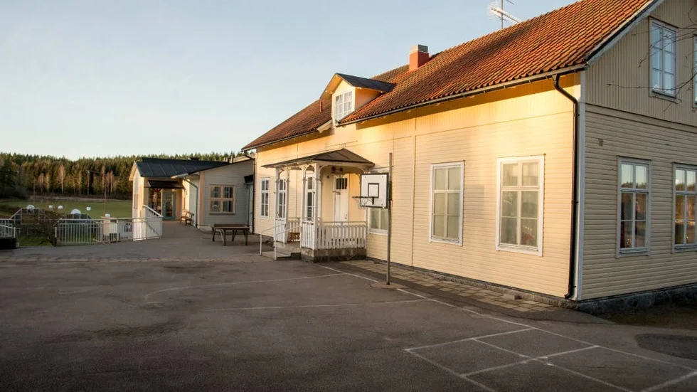 Nära naturen. Sankt Anna skola ligger idylliskt mitt i kyrkbyn.