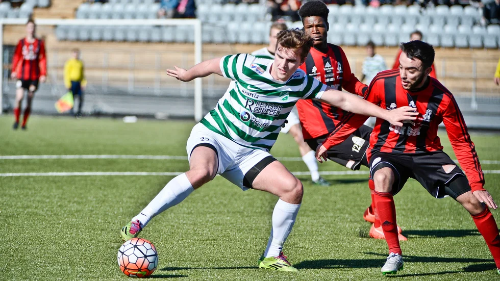 Ludvig Marklund var Moröns bäste spelare borta mot Strömsberg: 1–1. Arkivbild: Carina Kvist
