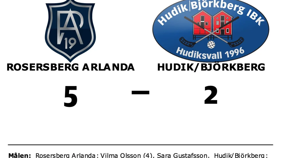 Rosersberg Arlanda IBK vann mot Hudik/Björkberg IBK