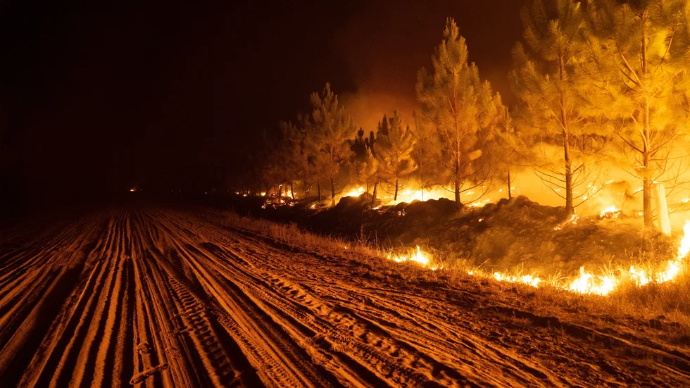 Veckans IPCC-rapport fokuserade bland annat på extremväder, som bränderna i Argentina i förra veckan.