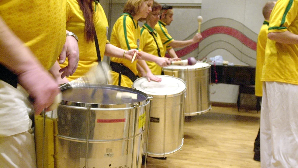 Arkivbild från konsert med Samba Brincadeira när det begav sig. Foto: Mikael Andersson.