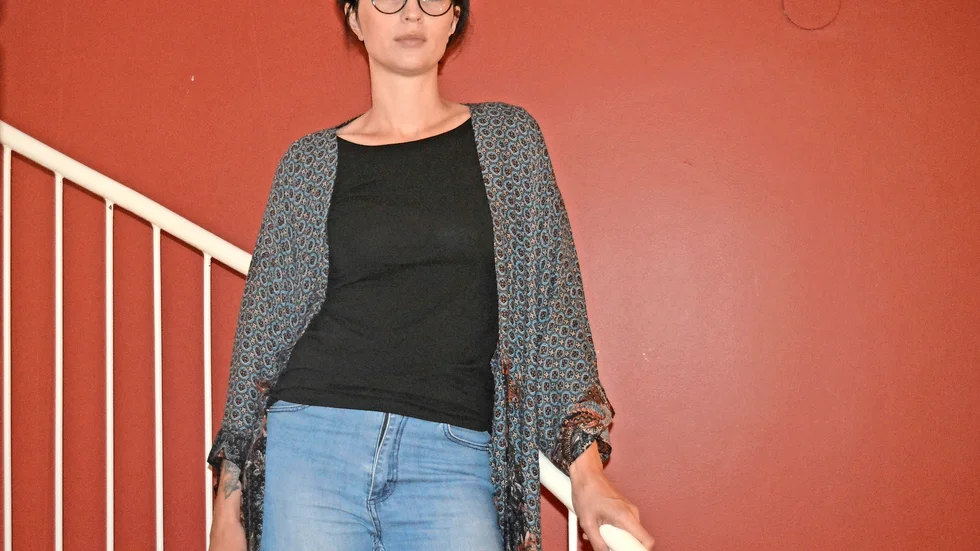 Elisabeth Lindroth från Burträsk gjorde film för att hjälpa flyktingar. Foto: Karin Israelsson.