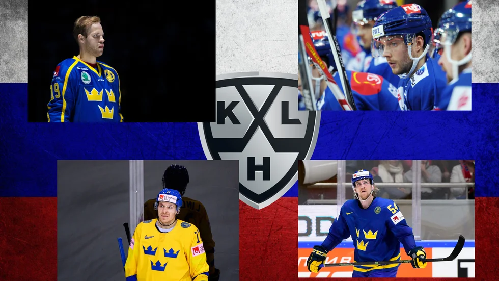 Oscar Lindberg, Pär Lindholm, David Rundblad och Anton Lindholm spelar alla i den ryska ligan KHL. 