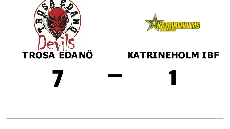 Trosa Edanö IBK vann mot Katrineholms IBF