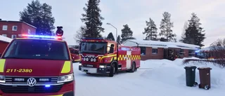 Brand i källare till villa i Boden        