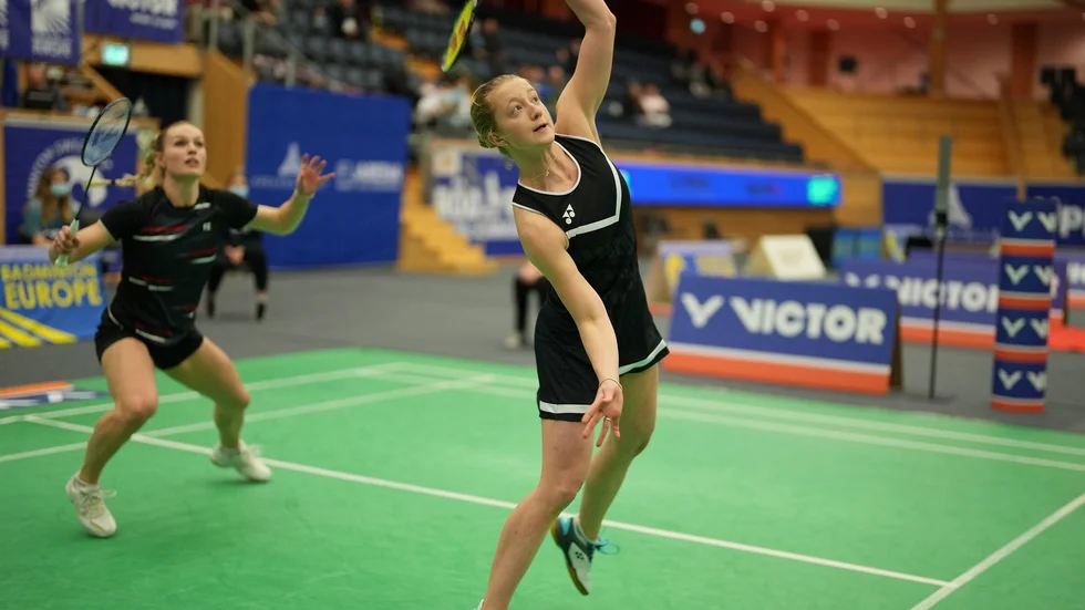 Magnusson/Nistad stod för en imponerande prestation i den kvinnliga dubbelfinalen i Victor Swedish Open. 