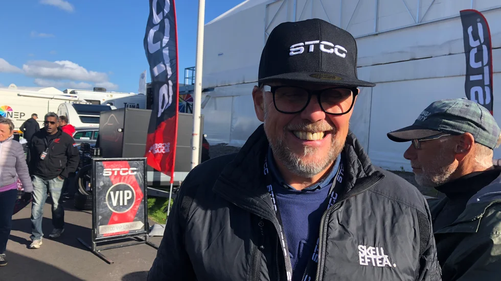 Näringslivschefen på plats. Skellefteå Kommun var på Mantorp Park för att studera STCC närmare inför kommande år, då tävlingarna kommer till Fällfors.