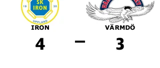 Stark seger för Iron i toppmatchen mot Värmdö