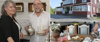 Följ med in i den anrika gården • "Älskar att fynda på loppis"
